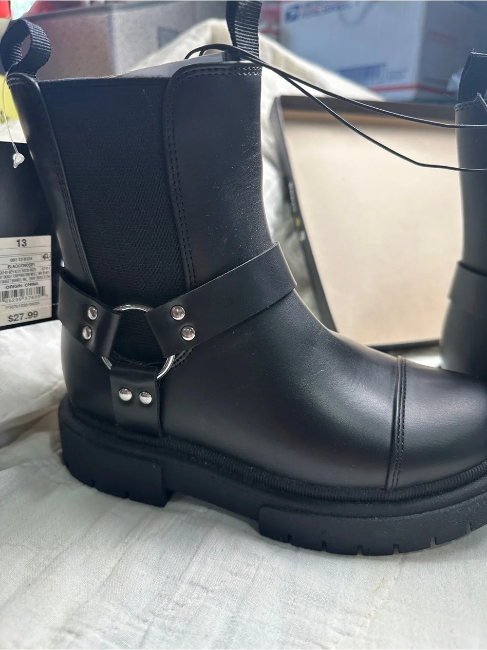 Target Black Girls Crosby Boots with Buckle Strap